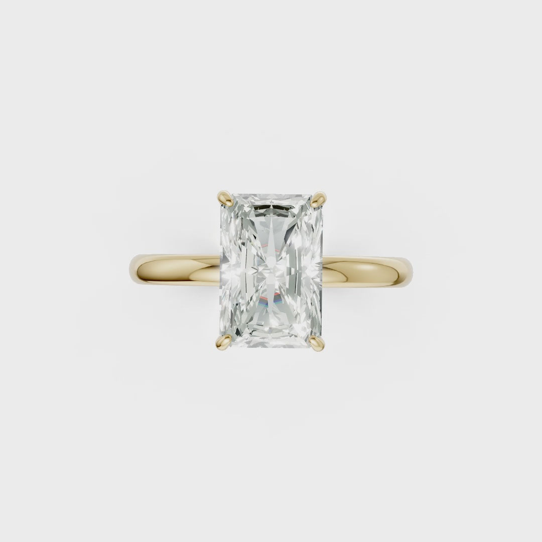 Radiant Solitaire Engagement Ring