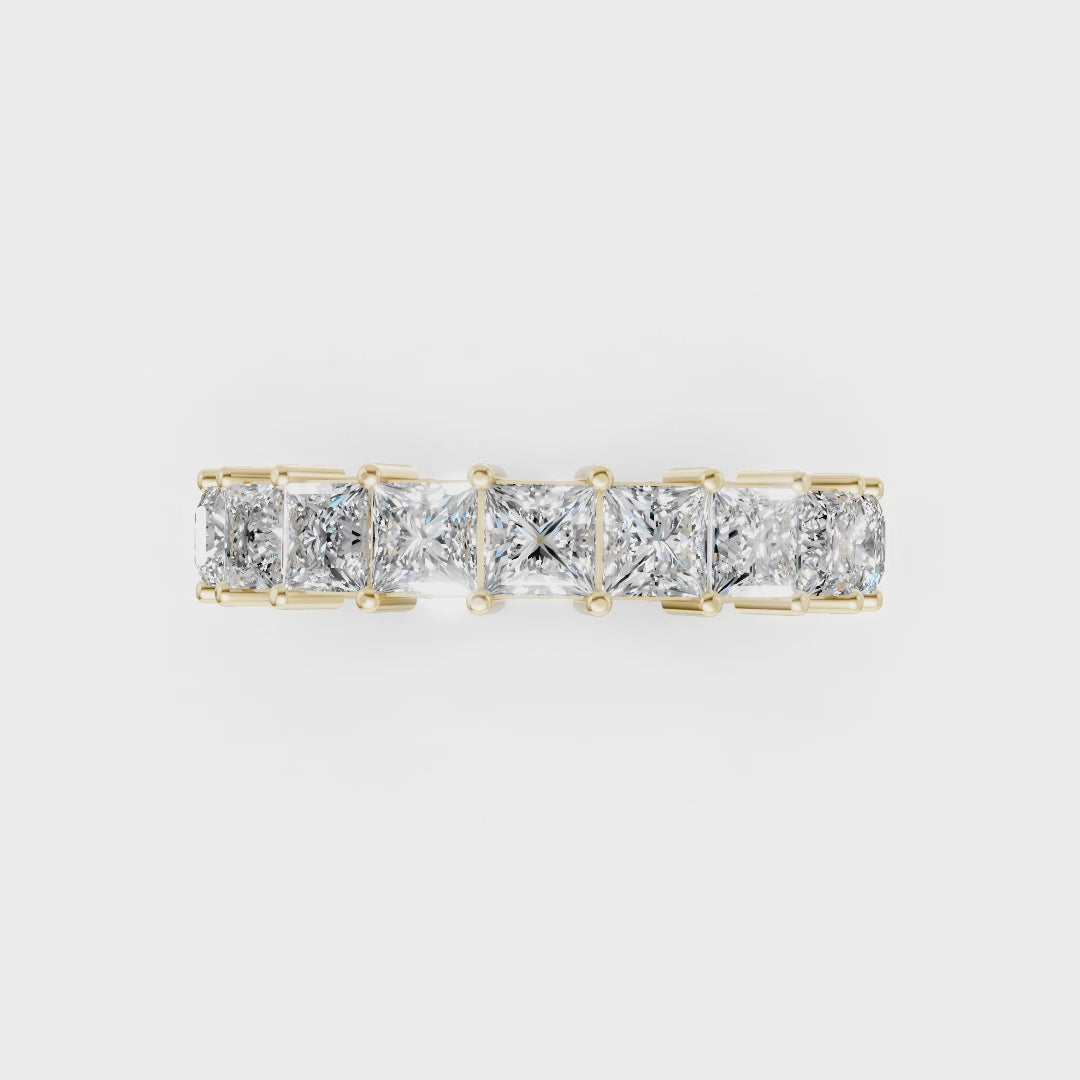 Princess Cut Diamond Eternity Band