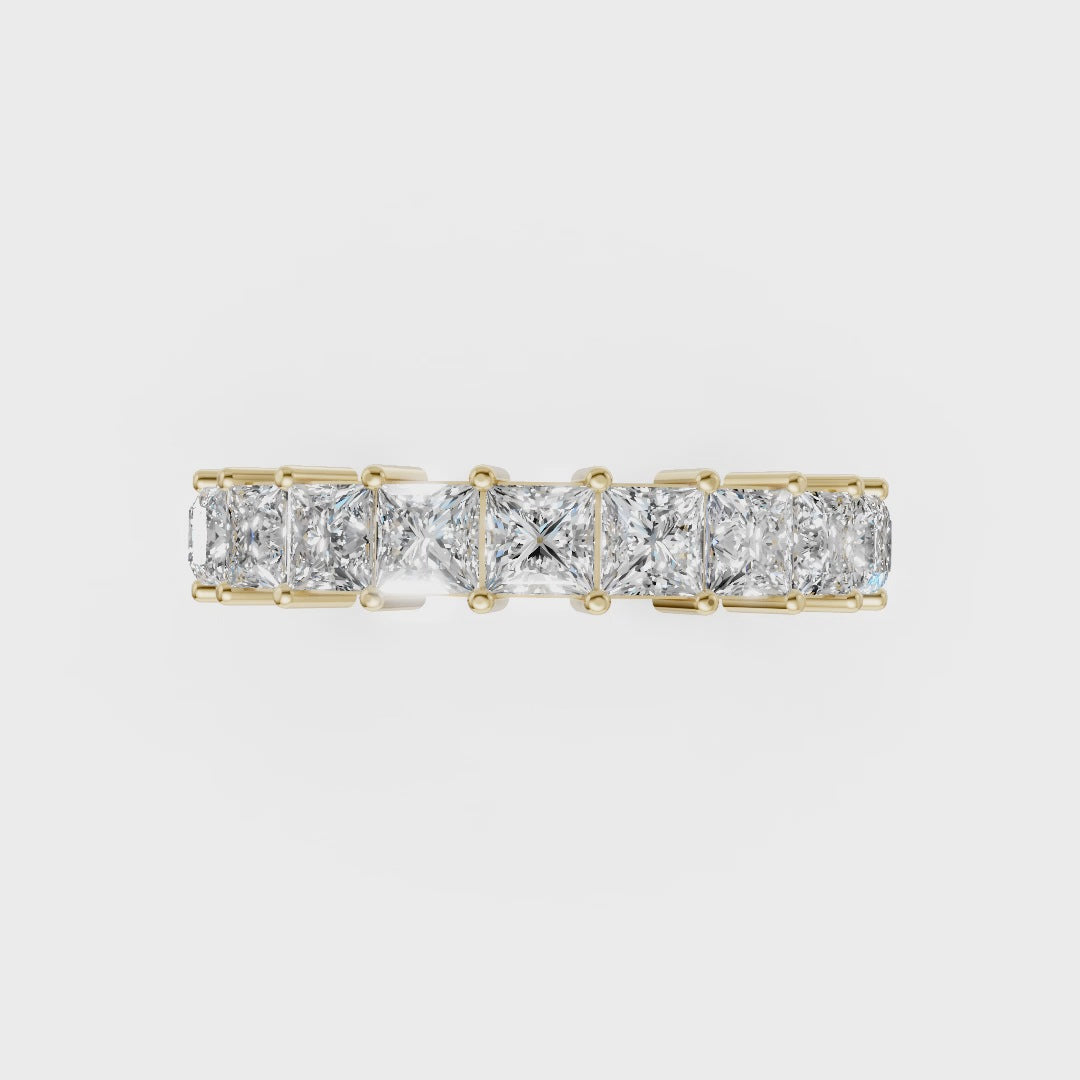 Princess Diamond Half Eternity Band