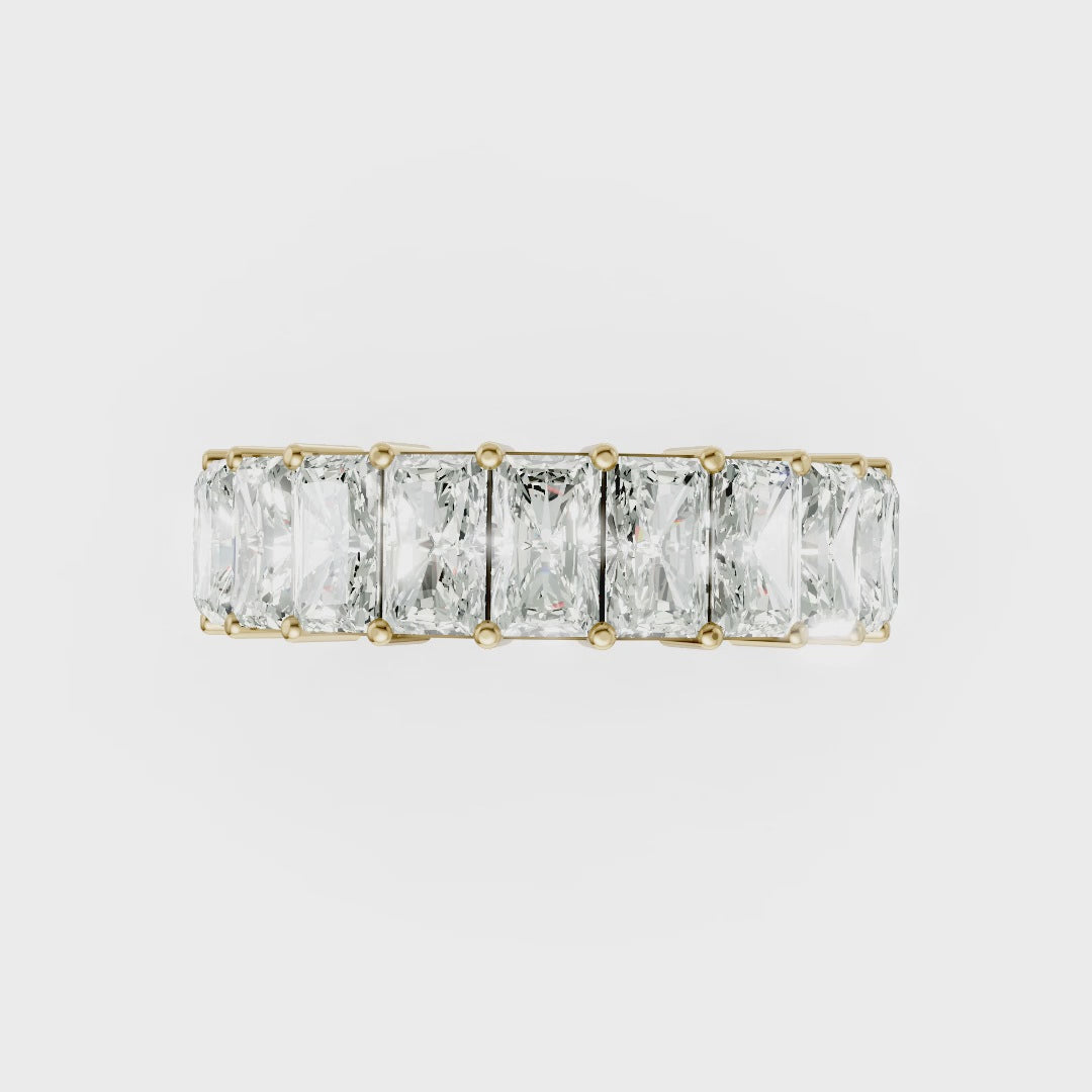 Radiant Diamond Half Eternity Band
