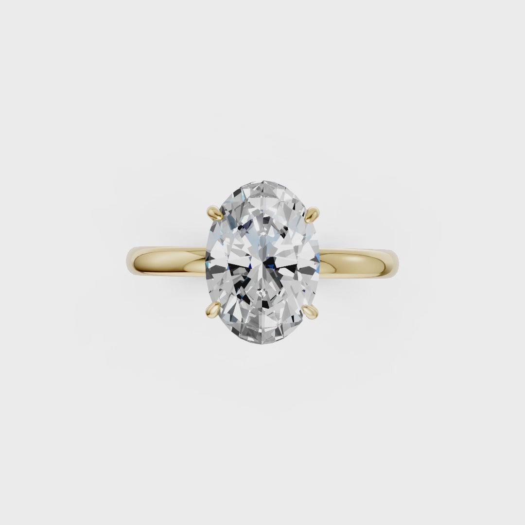 Oval Solitaire Engagement Ring