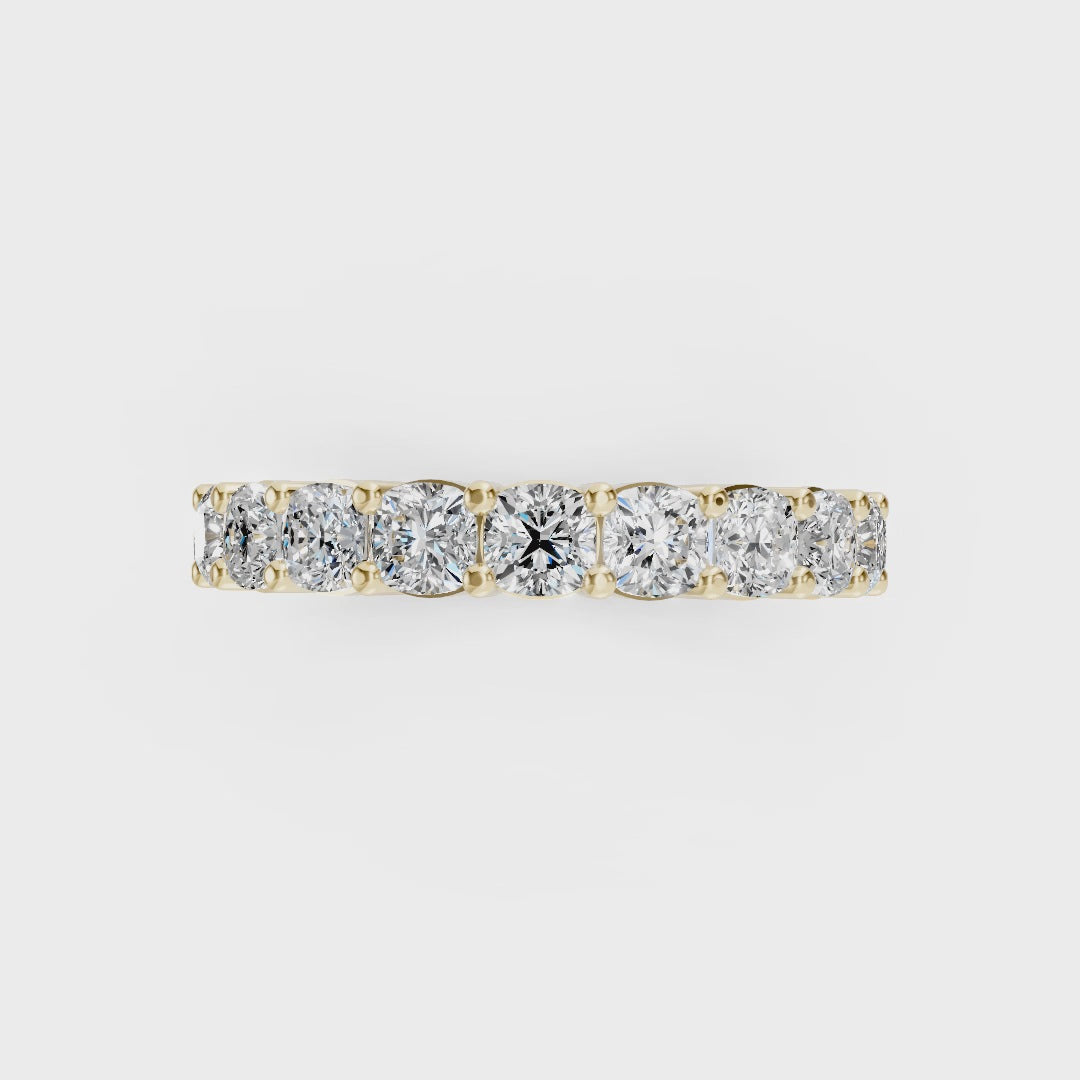 Cushion Cut Diamond Eternity Band