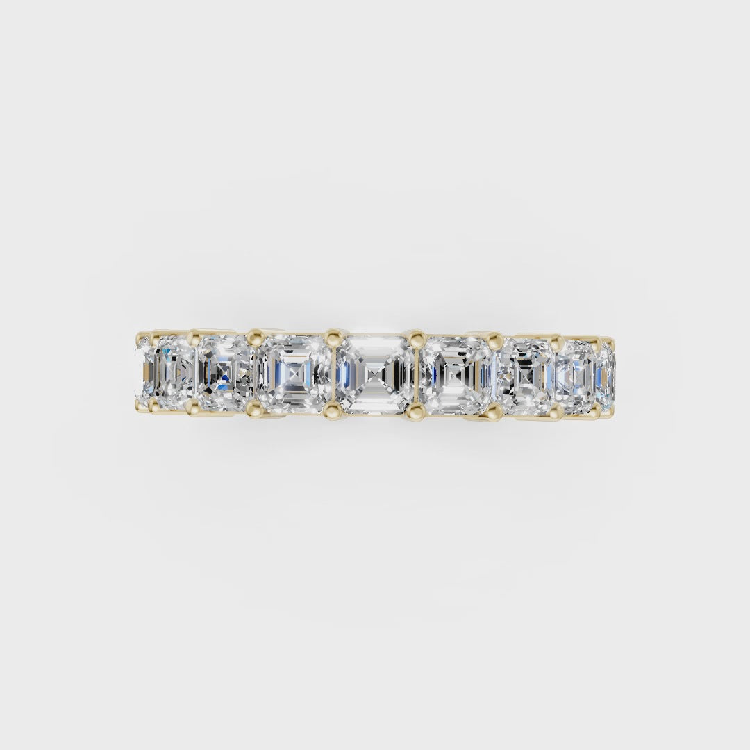 Asscher Cut Diamond Eternity Band